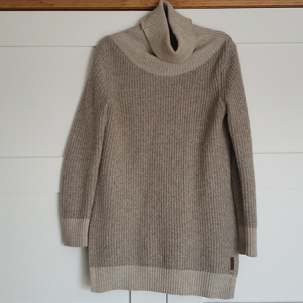 Roots wool blend turtleneck tunic sweater size S